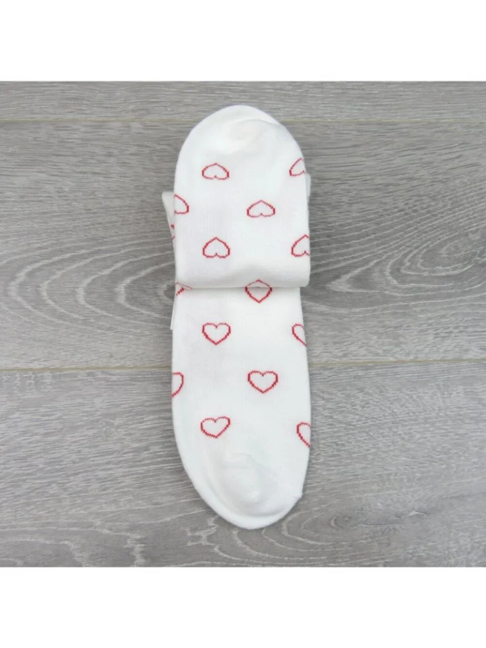 Vans Hearts White Half Crew Socks Unisex Size Large (1 Pair) NEW